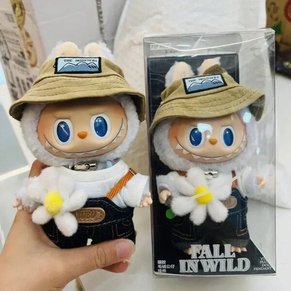 S83891ebb975943998bf3d6a5470e652dm 1:1 Replica Labubu Fall In Wild Series Plush Toy Lisa Same The Monsters 17cm Labubu Rag Vinyl Hot Toy Pendant Gift